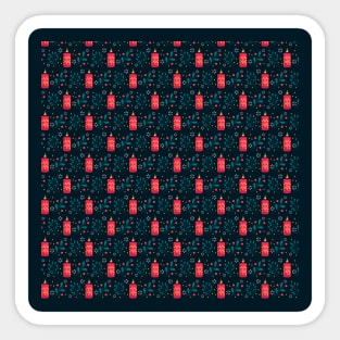 Christmas Candle Pattern Sticker